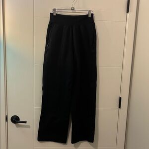 Athleta Black Wide-Leg Sweats